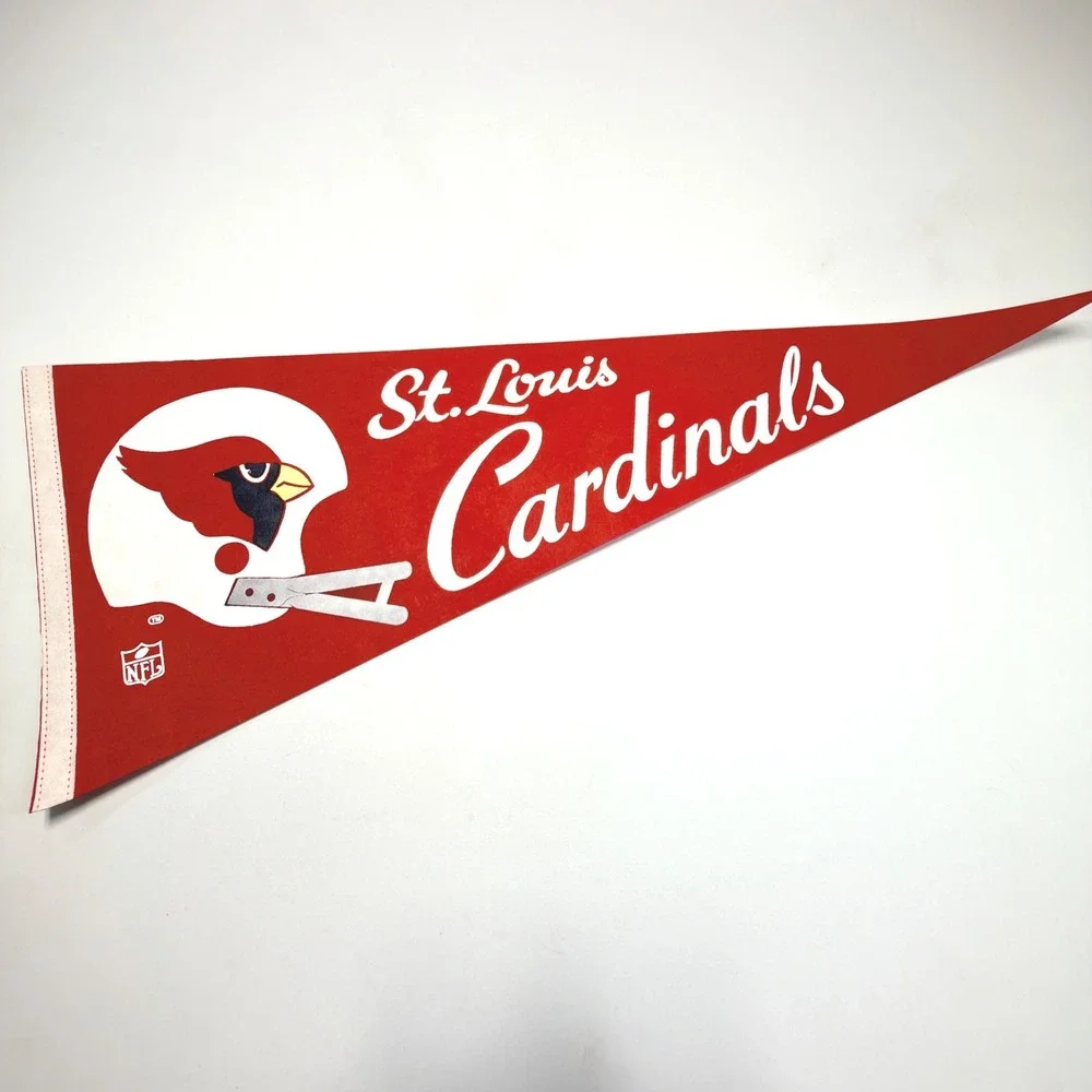 St Louis Cardinals Vintage NFL Felt‎ Pennant Helmet Logo 30